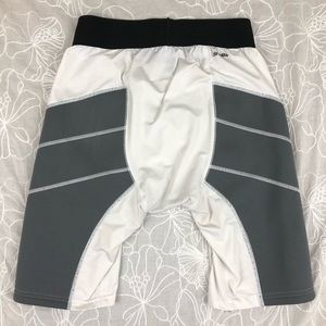 adidas men's triple stripe foam sliding shorts